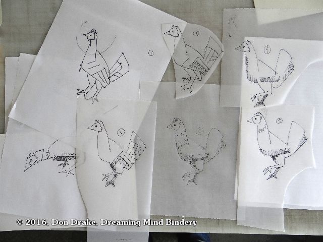 Iterations of a sketch of a chicken