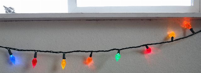 string of christmas lights