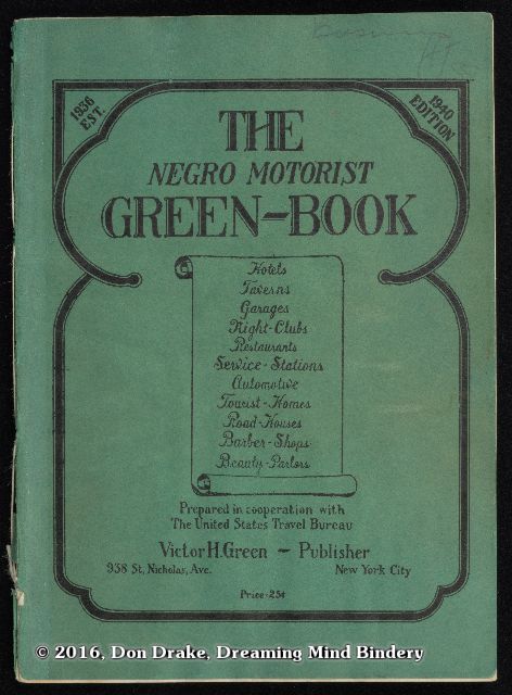Cover of the 1940 edition of The Negro Motorist's Green Book