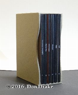 The set of all 6 One Poem books by Kate Jordahl and Don Drake displayed in a slip case